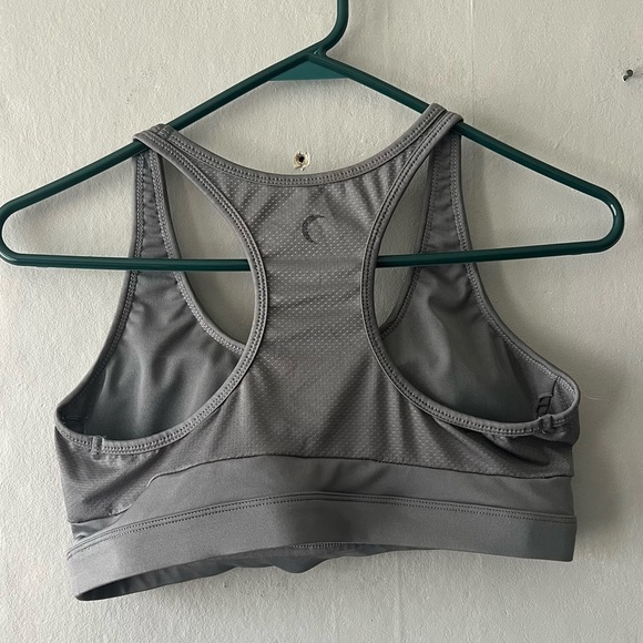 Zyia Active Grey Mesh Sports Bra Size Large - Picture 4 of 6